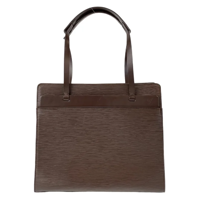 Louis Vuitton Epi Croisette PM Brown Leather Tote