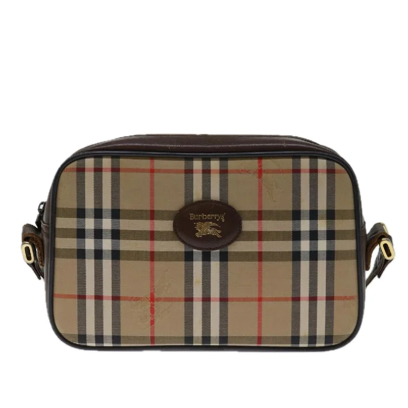 Burberry Nova Check  Canvas Shoulder Bag (Pre-Owned)