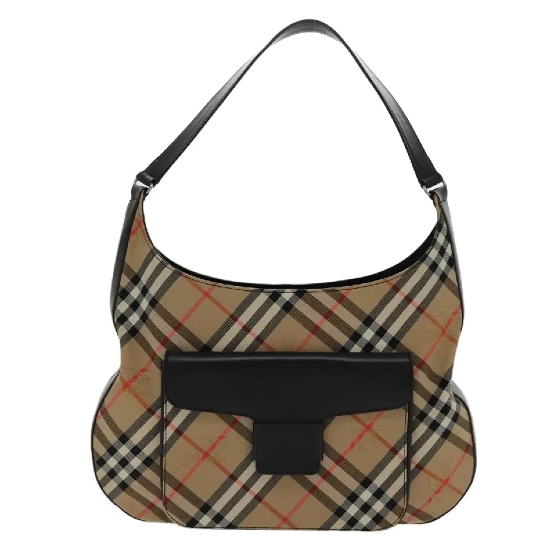 Burberry Nova Check  Canvas Shoulder Bag (Pre-Owned)