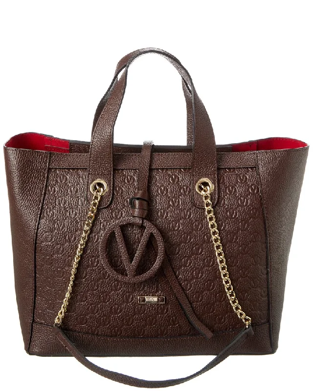 Valentino by Mario Valentino Sophie Medallion Leather Tote