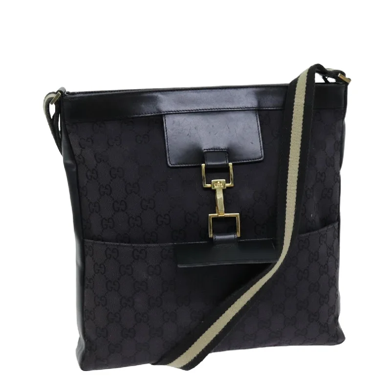 Gucci Jackie  Canvas Shoulder Bag (Pre-Owned)