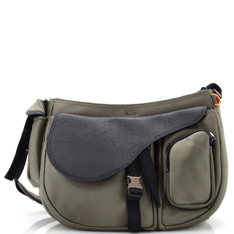 x Sacai Saddle Soft Bag Technical Fabric and Leather