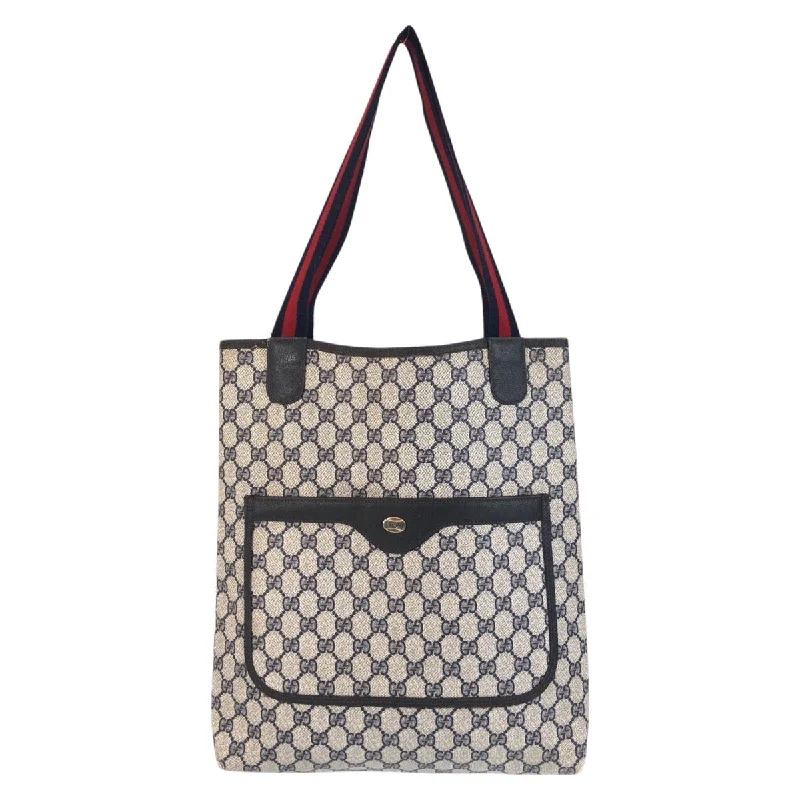 Gucci Vintage PVC Tote Shoulder Bag