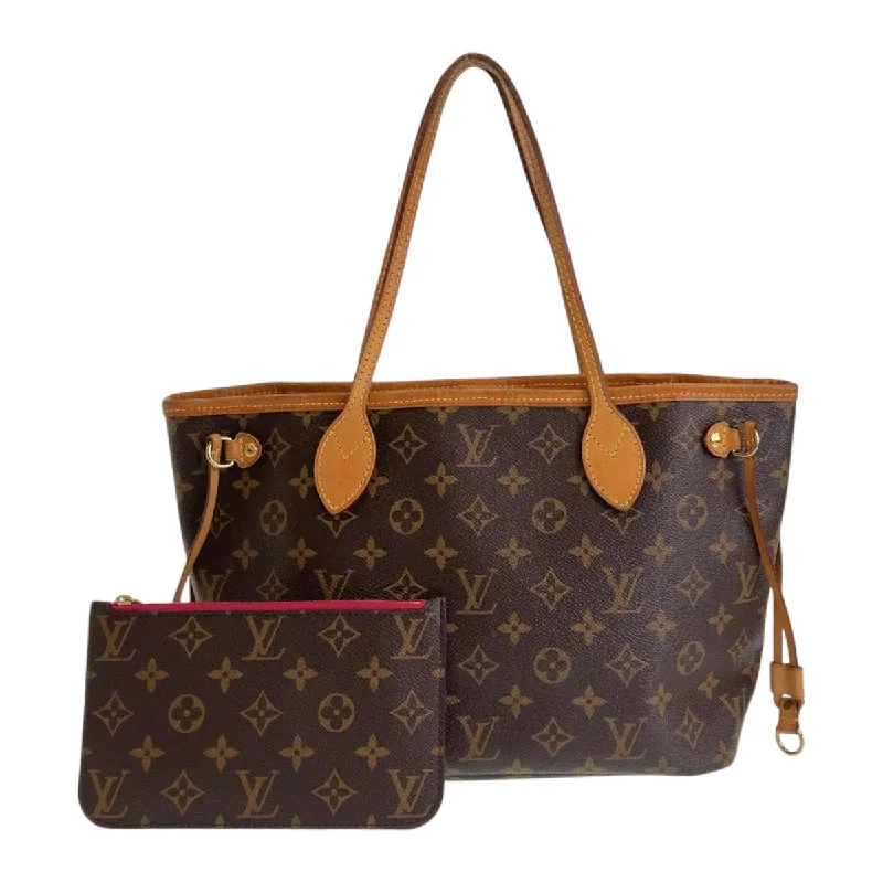 Louis Vuitton Neverfull PM Tote Bag Brown Pink