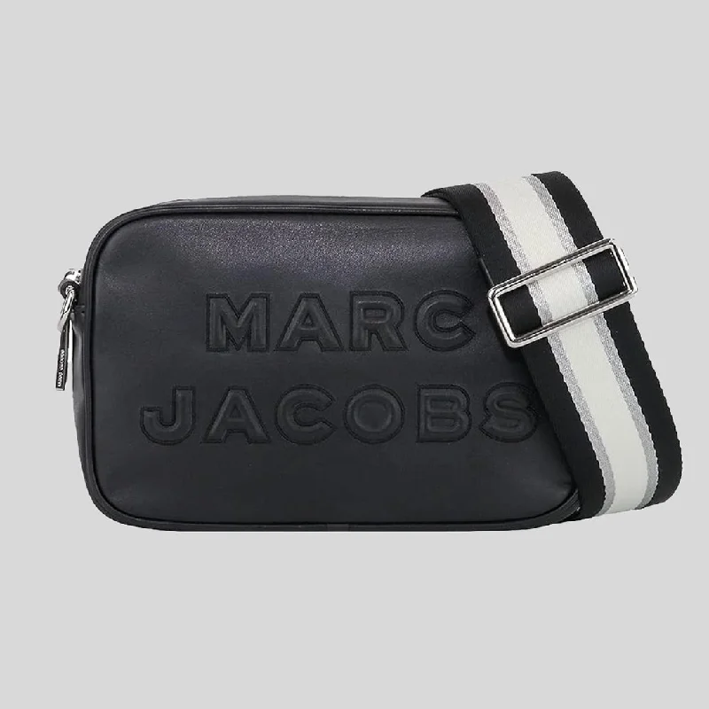 MARC JACOBS Flash Leather Crossbody Bag Black/Silver M0014465