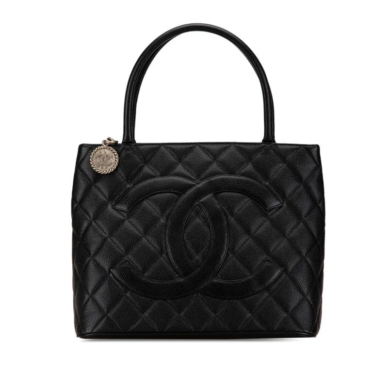 Chanel Caviar Skin Coco Mark Tote Bag