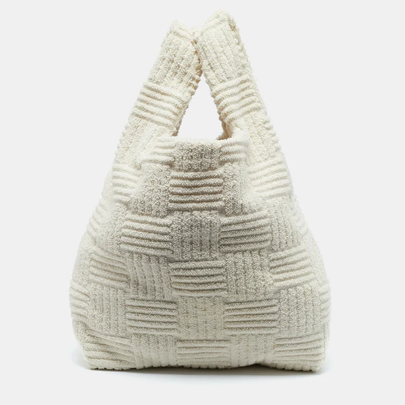 Bottega Veneta Off White Terrycloth Tote