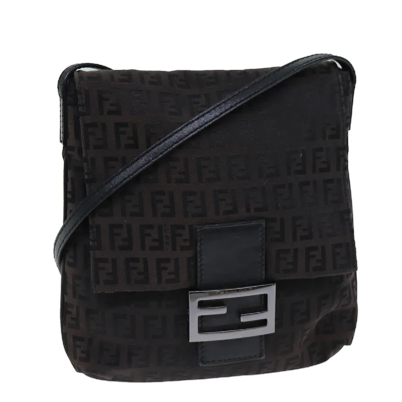 Fendi Zucca  Canvas Shoulder Bag (Pre-Owned)