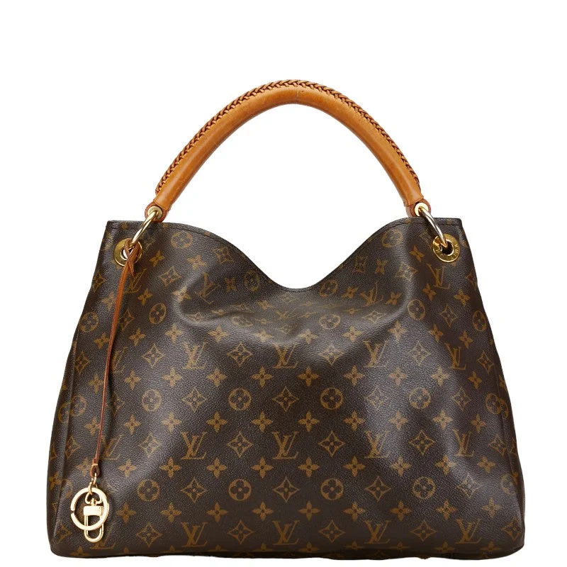 Louis Vuitton Artsy MM Tote Bag Brown PVC Leather