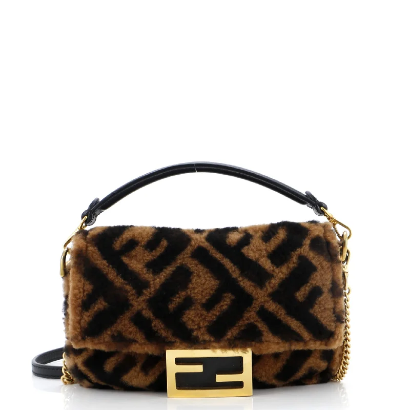 Baguette NM Bag Zucca Shearling Mini