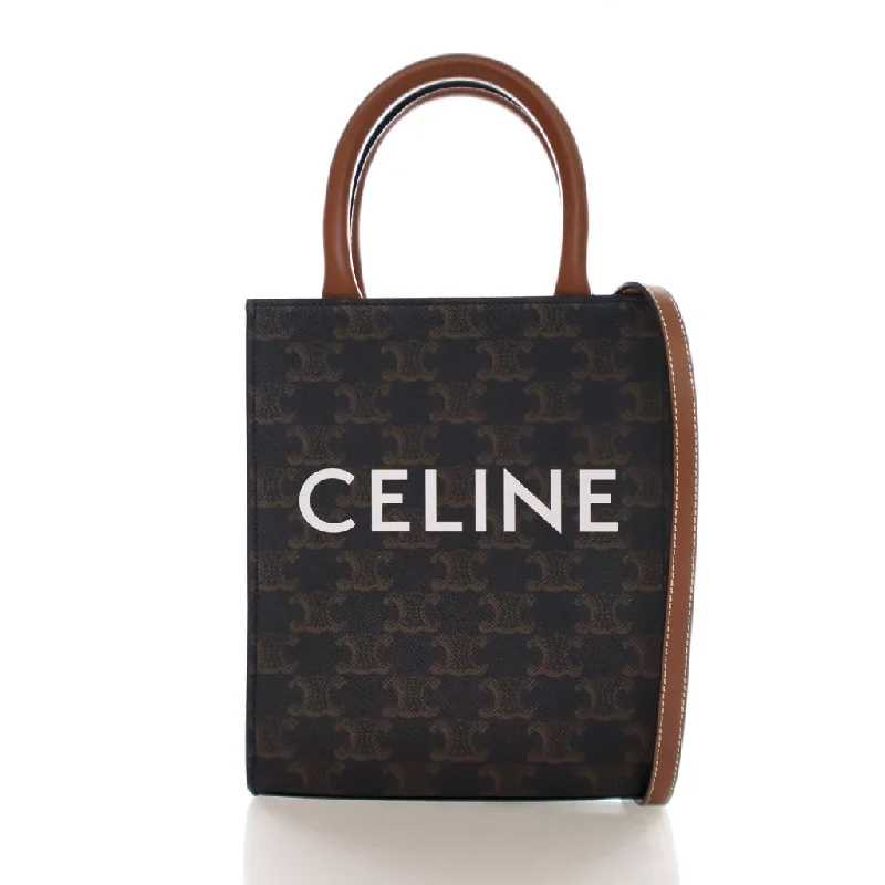 Celine Mini Triomphe Canvas Vertical Cabas