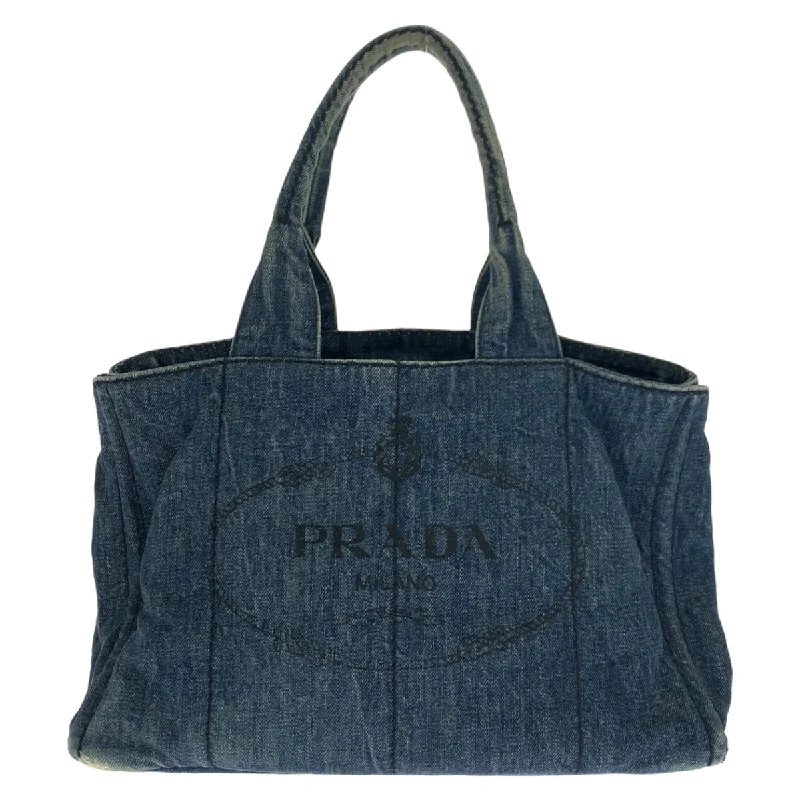 Prada Denim Canapa Tote Bag