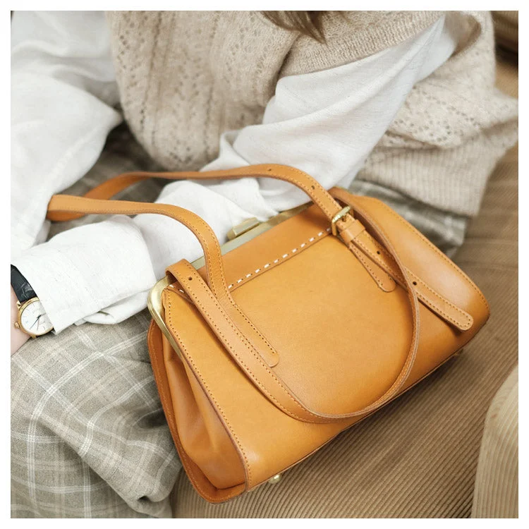 Chic Ladies Genuine Leather Cross Shoulder Bag Handbags For Women