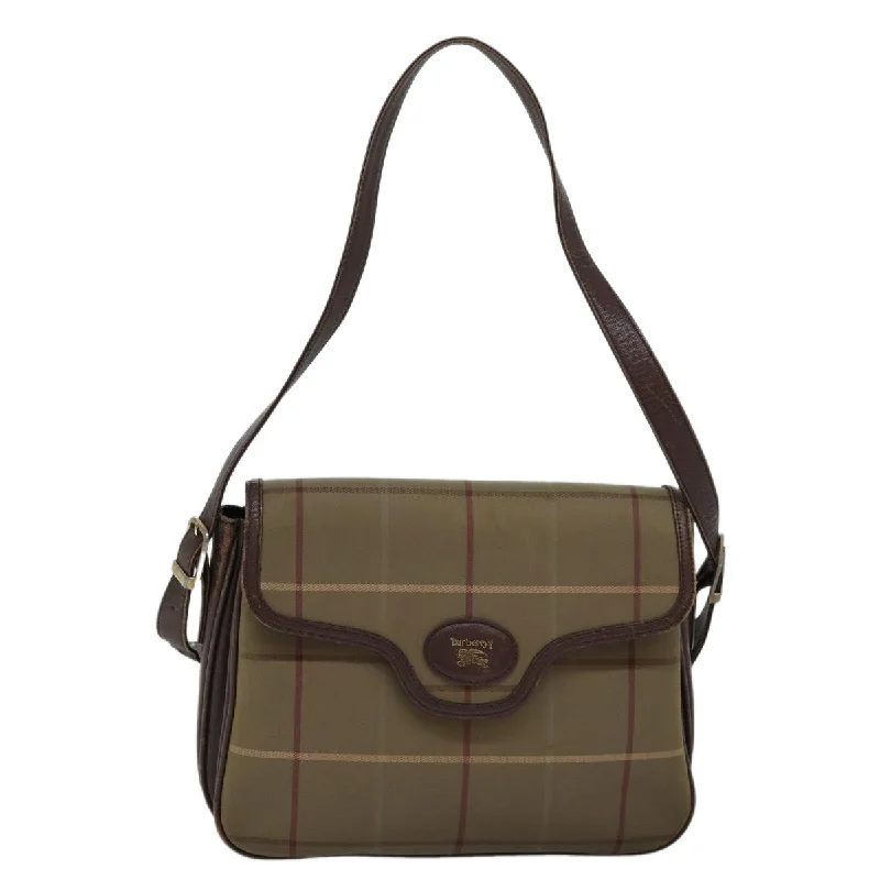 Burberry Vintage Check  Canvas Shoulder Bag (Pre-Owned)