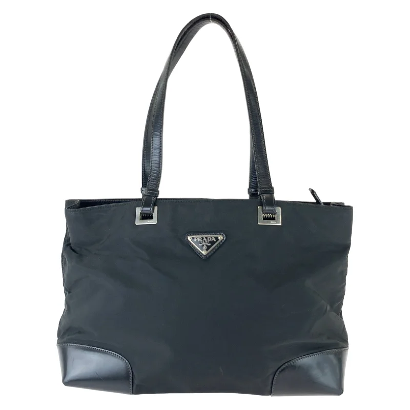 Prada Nylon Tessuto Logo Tote Bag