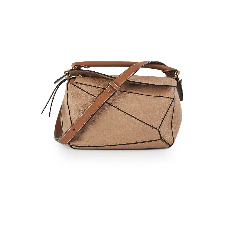 Loewe Small Puzzle Sand Crossbody Bag