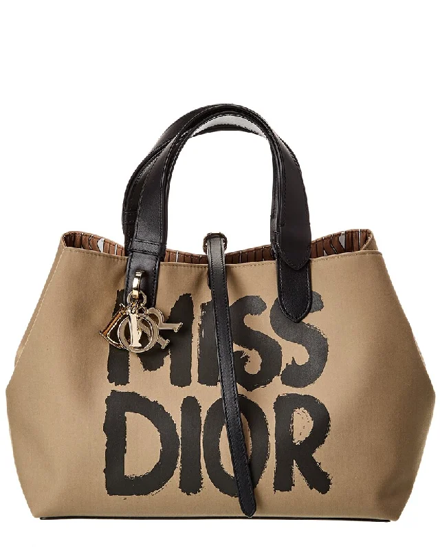 Dior Miss Dior Canvas & Leather Tote