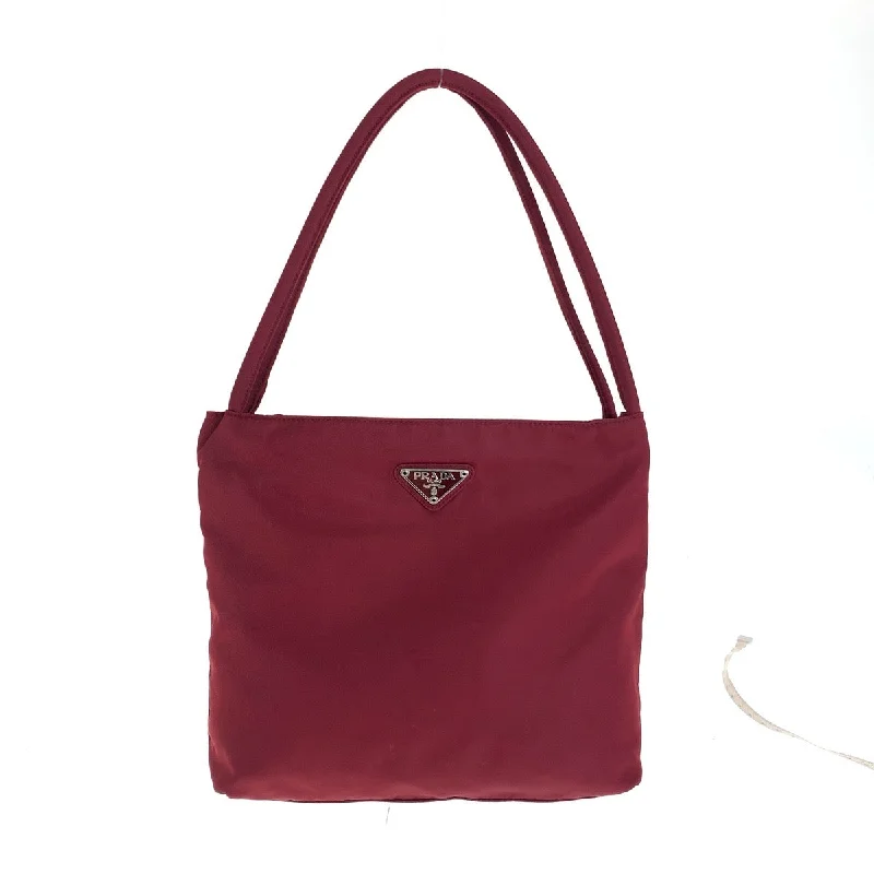 Prada Nylon Tessuto Triangle Logo Tote Bag