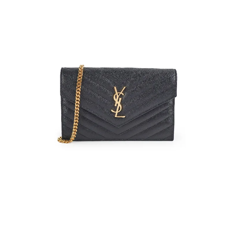 Saint Laurent Wallet On Chain Black