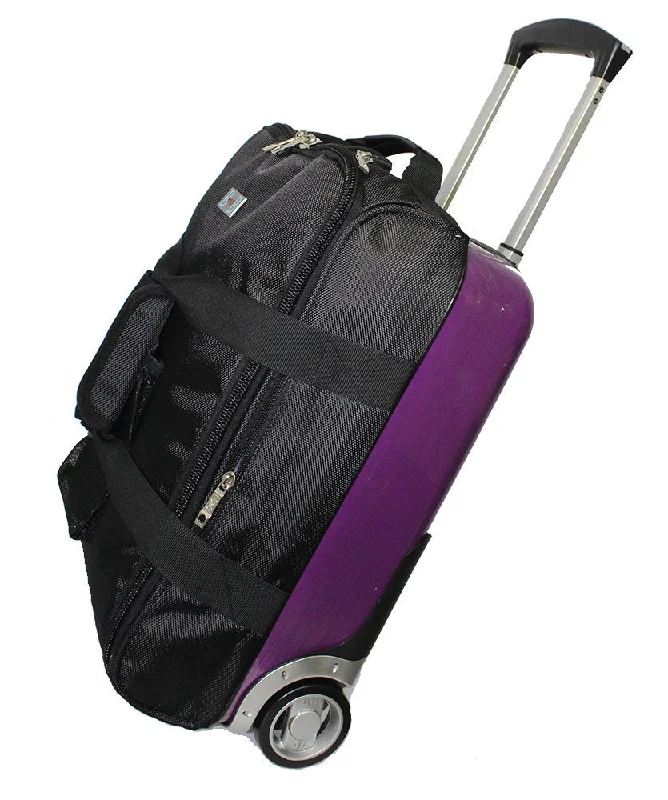 BoardingBlue Rolling Personal Item Hardside Luggage (half) Under Seat 17"12"8"-PP