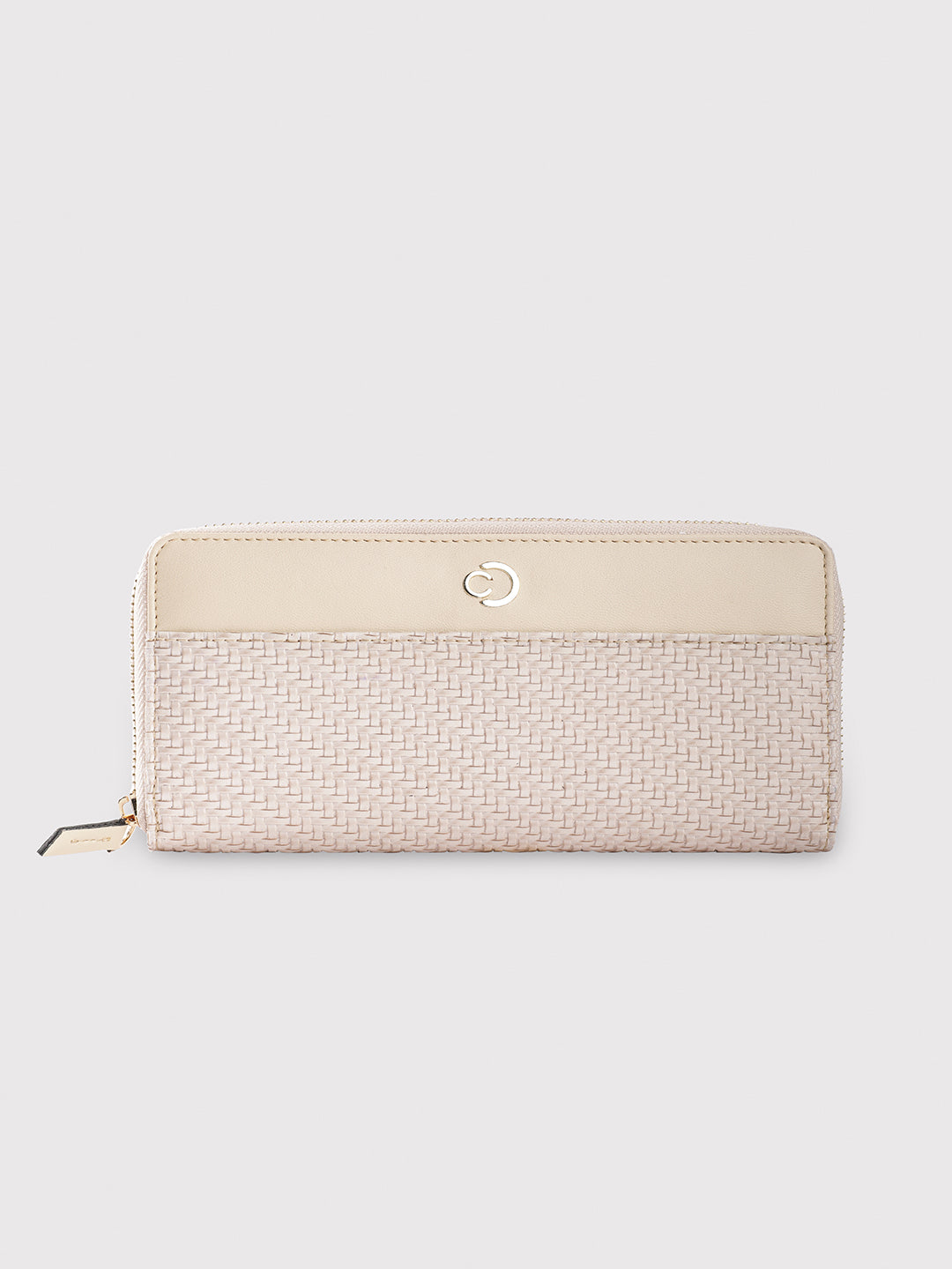 Caprese Emma Wallet Large Zip Around Beige