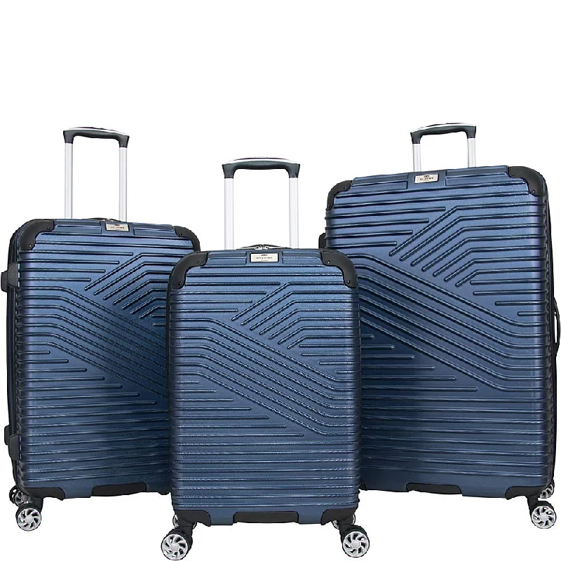 Ben Sherman Bangor 3-Piece Lightweight Hardside PET 8-Wheel Spinner Expandable Luggage Set; 20"