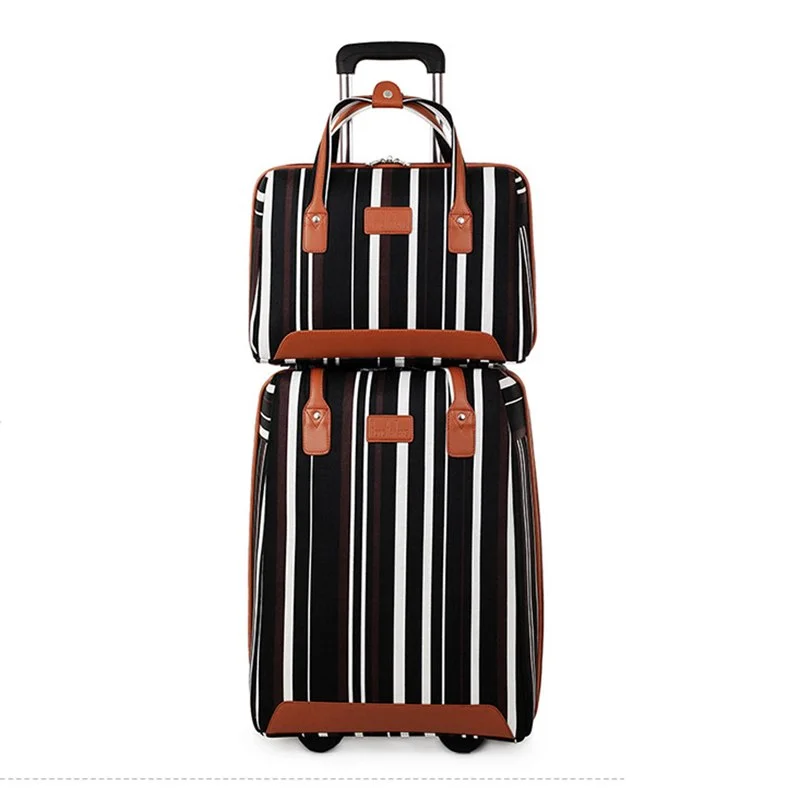 Beasumore Creative Rolling Luggage Set Spinner Women Trolley Travel Bag Student Suitcase Wheels