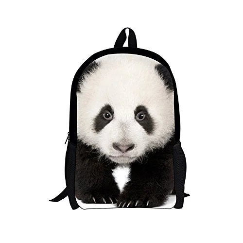 Bigcardesigns Panda Backpack Schoolbag Book Bag Teenagers Satchel Hiking