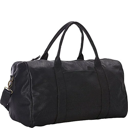 Goodhope Bags Pleather Duffel, Black