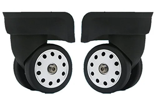 Liaozy888 Replacement Luggage Wheels W046# L Size (Di Long) Replacement Luggage Wheel/Wheels for suitcases (A Pair/Set)