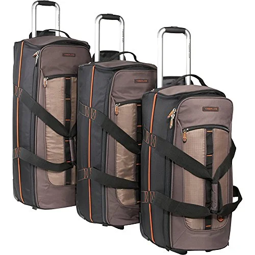 Timberland Luggage Jay Peak 3 Piece Duffle Set, Cocoa, One Size