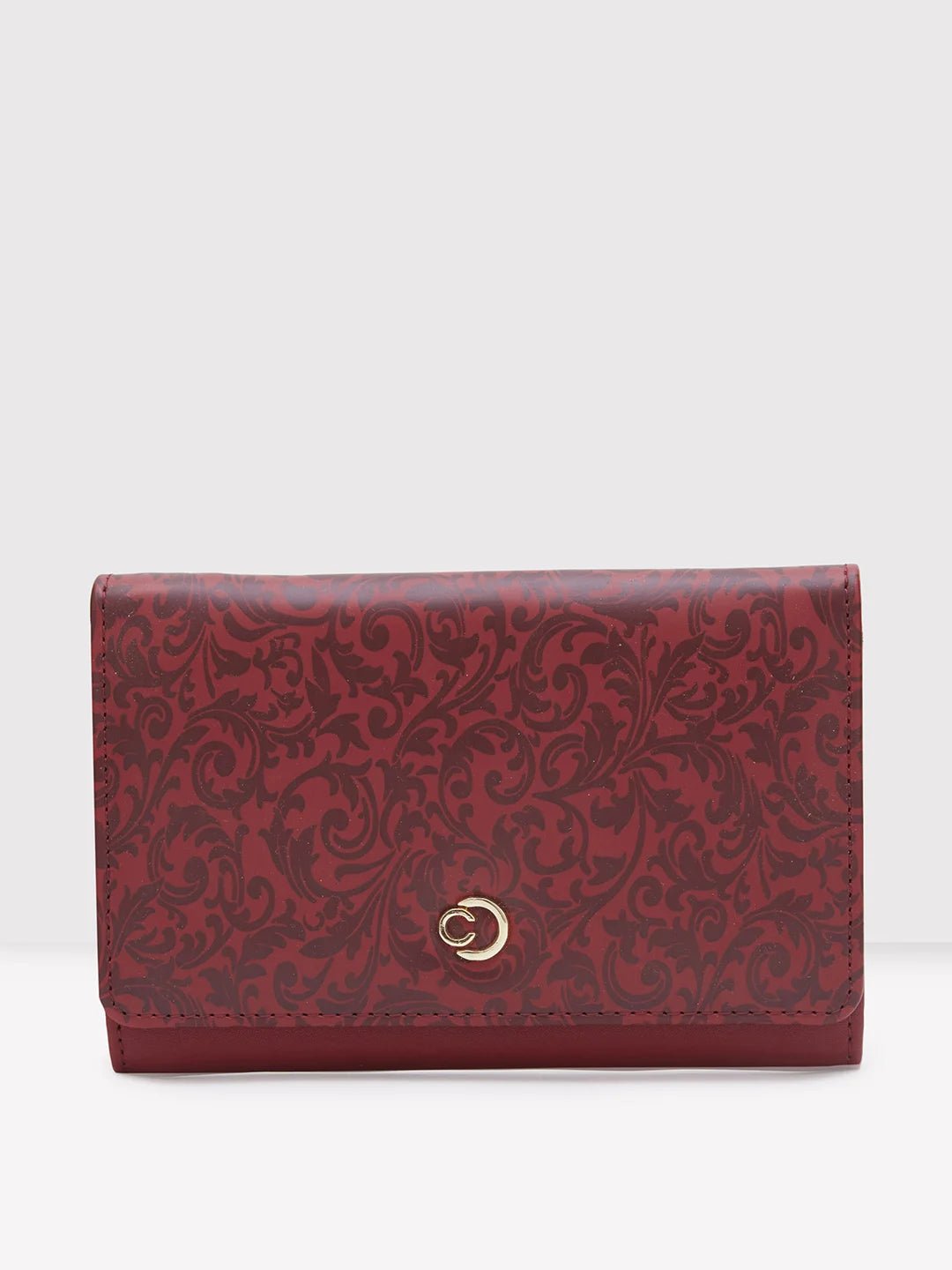 Caprese Helene Flapover Wallet Medium Maroon