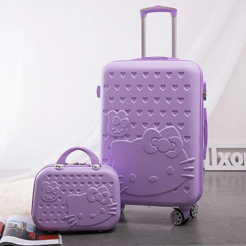 Travel Suitcase Set Rolling Luggage Set Spinner Trolley Case 20"Boarding Wheels Woman Cosmetic Case