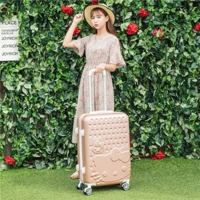 Korea Fashion Girl Lovely Candy Color Travel Luggage Sets On Universal Wheels,High Quality 14