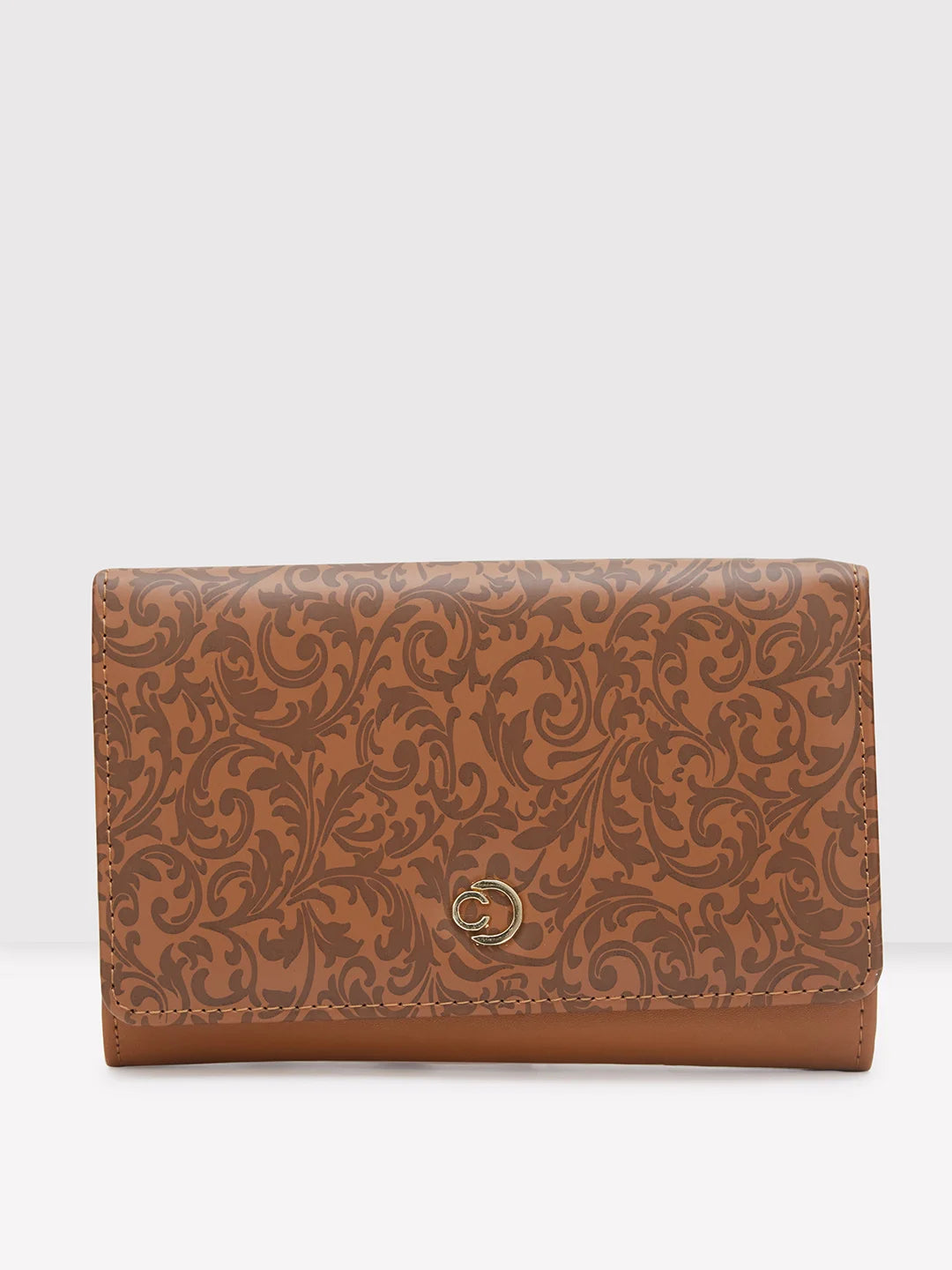 Caprese Helene Flapover Wallet Medium Tan