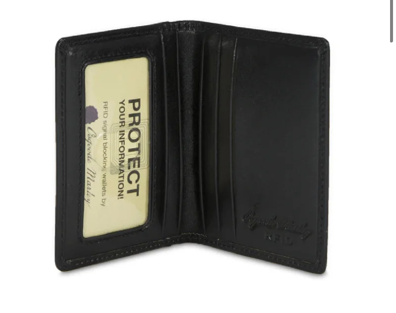 Osgoode Marley RFID 2-ID Card Case Leather Wallet